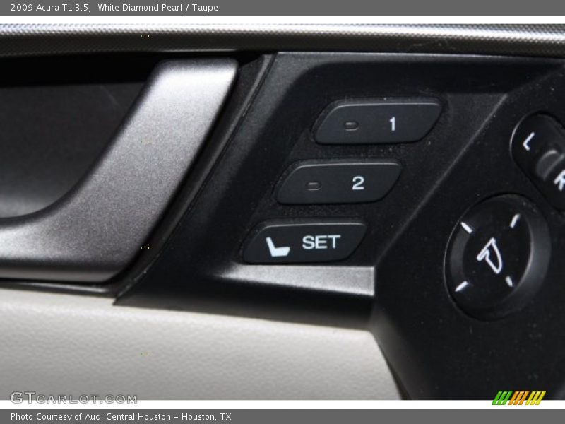 White Diamond Pearl / Taupe 2009 Acura TL 3.5