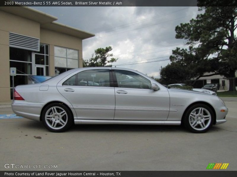 Brilliant Silver Metallic / Ash 2003 Mercedes-Benz S 55 AMG Sedan