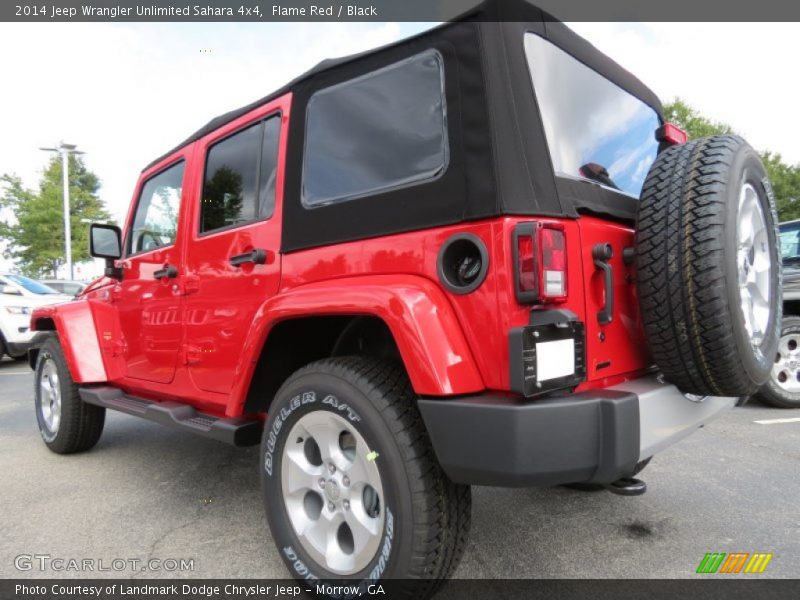 Flame Red / Black 2014 Jeep Wrangler Unlimited Sahara 4x4