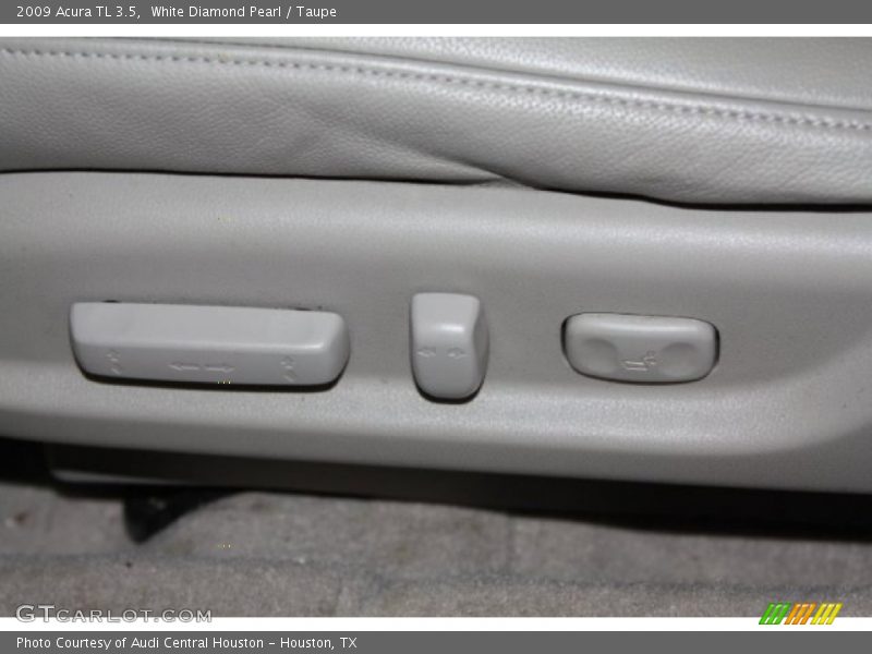 White Diamond Pearl / Taupe 2009 Acura TL 3.5