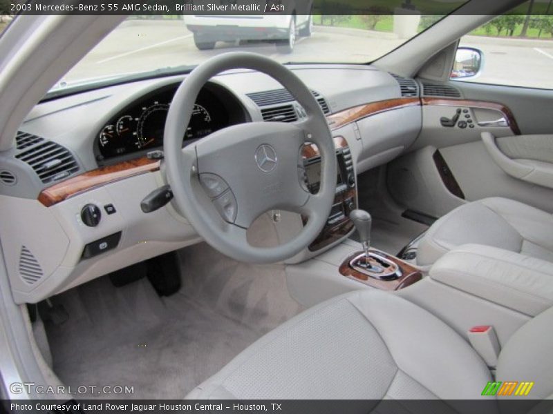 Brilliant Silver Metallic / Ash 2003 Mercedes-Benz S 55 AMG Sedan