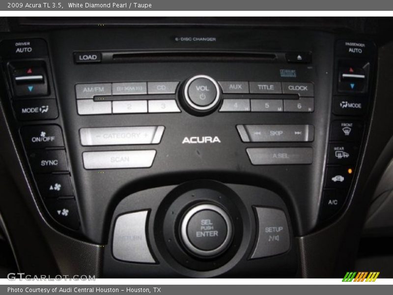White Diamond Pearl / Taupe 2009 Acura TL 3.5
