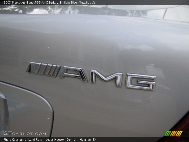 Brilliant Silver Metallic / Ash 2003 Mercedes-Benz S 55 AMG Sedan