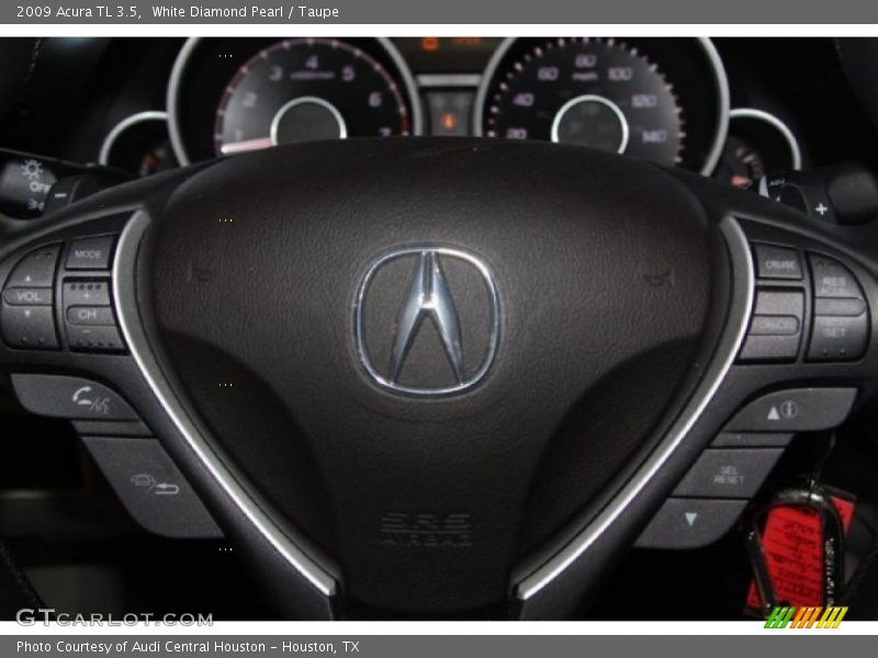 White Diamond Pearl / Taupe 2009 Acura TL 3.5