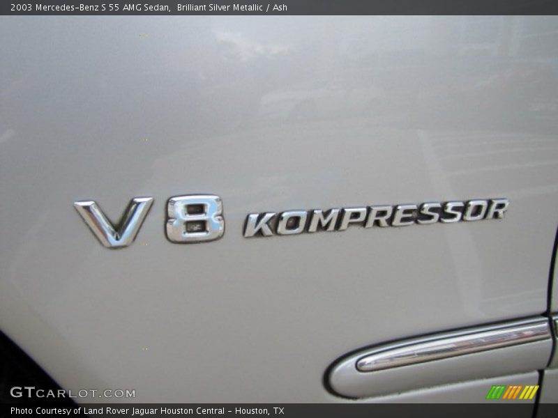 Brilliant Silver Metallic / Ash 2003 Mercedes-Benz S 55 AMG Sedan