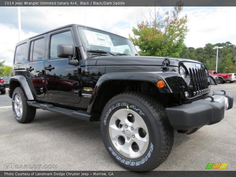 Front 3/4 View of 2014 Wrangler Unlimited Sahara 4x4