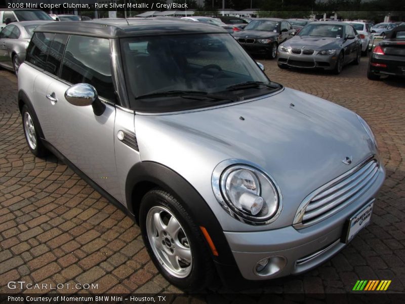 Pure Silver Metallic / Grey/Black 2008 Mini Cooper Clubman