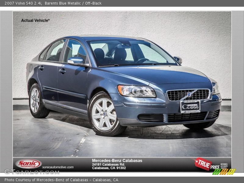 Barents Blue Metallic / Off-Black 2007 Volvo S40 2.4i