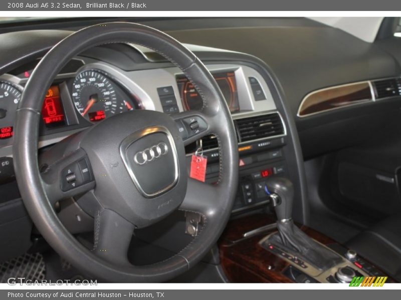 Brilliant Black / Black 2008 Audi A6 3.2 Sedan
