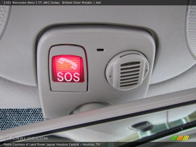 Brilliant Silver Metallic / Ash 2003 Mercedes-Benz S 55 AMG Sedan