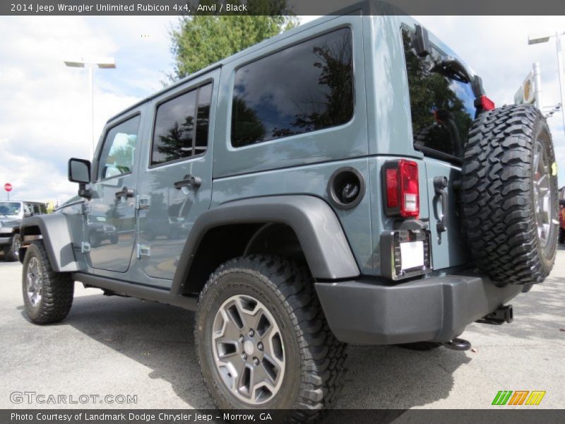Anvil / Black 2014 Jeep Wrangler Unlimited Rubicon 4x4