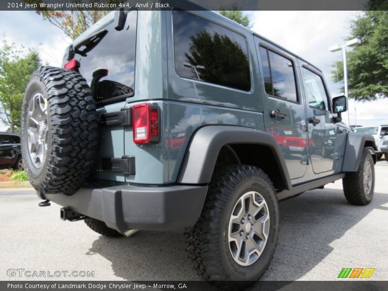 Anvil / Black 2014 Jeep Wrangler Unlimited Rubicon 4x4