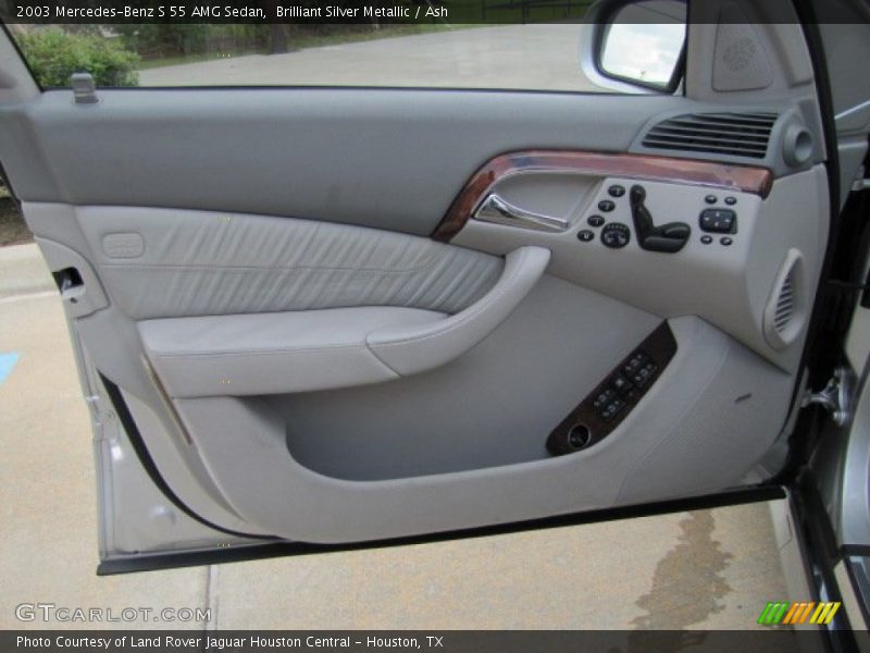 Brilliant Silver Metallic / Ash 2003 Mercedes-Benz S 55 AMG Sedan