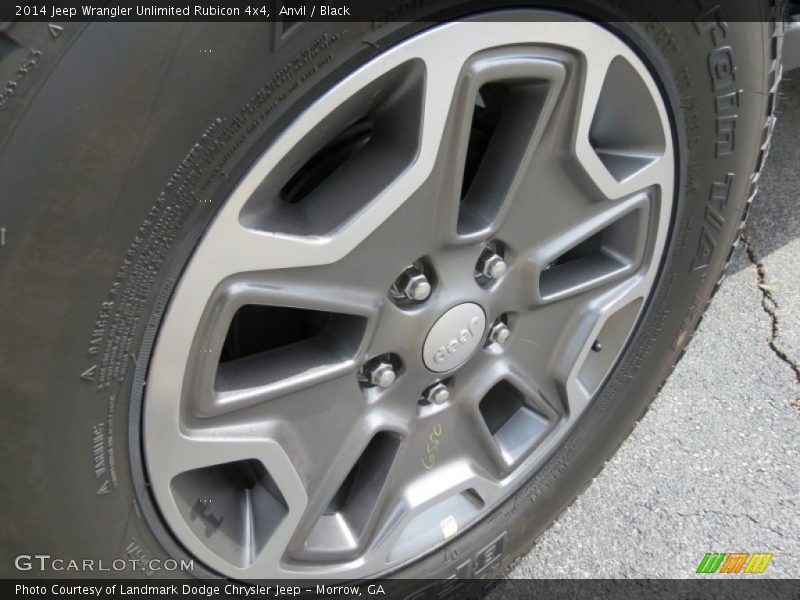 Anvil / Black 2014 Jeep Wrangler Unlimited Rubicon 4x4