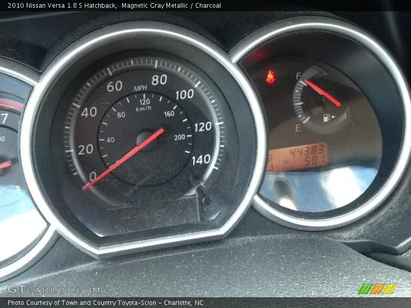 Magnetic Gray Metallic / Charcoal 2010 Nissan Versa 1.8 S Hatchback