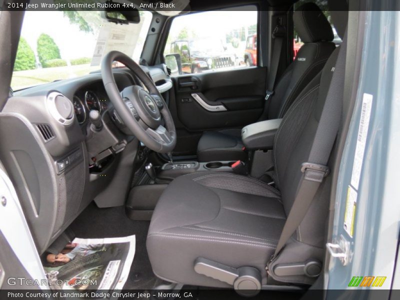 Anvil / Black 2014 Jeep Wrangler Unlimited Rubicon 4x4