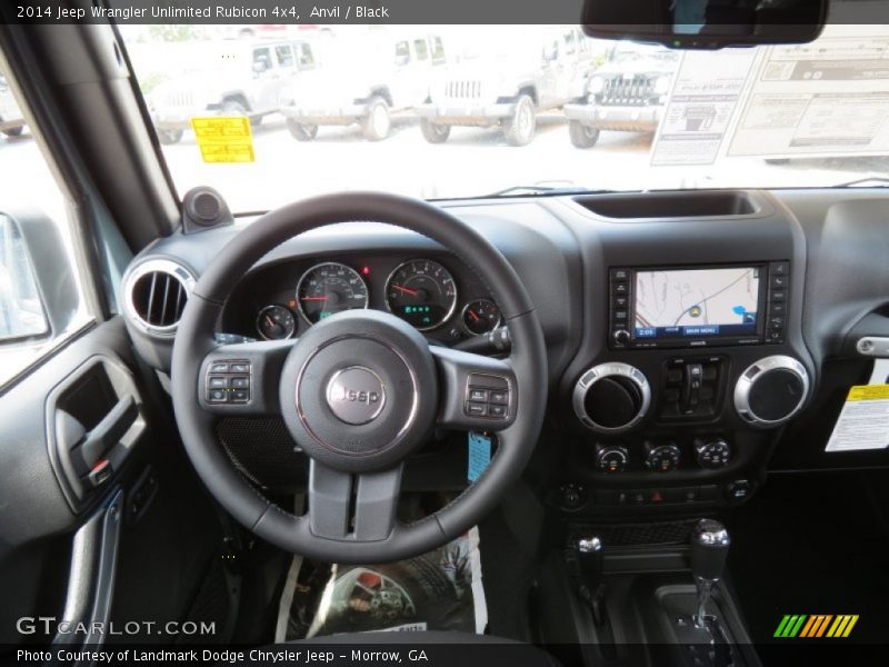 Anvil / Black 2014 Jeep Wrangler Unlimited Rubicon 4x4