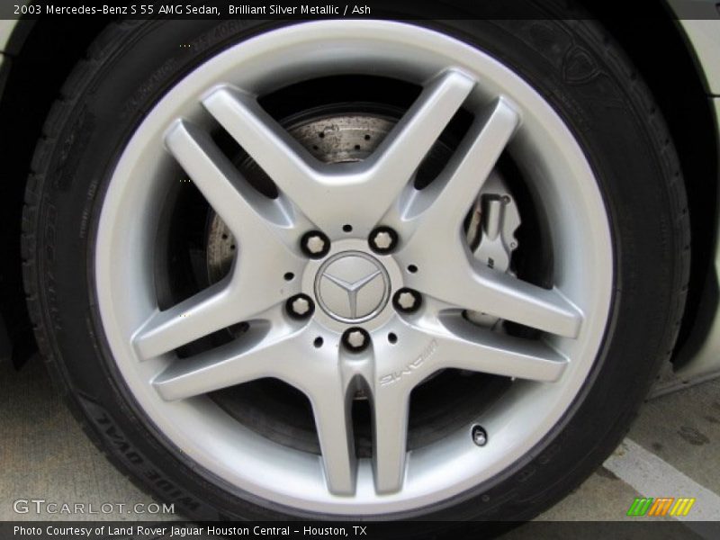 Brilliant Silver Metallic / Ash 2003 Mercedes-Benz S 55 AMG Sedan
