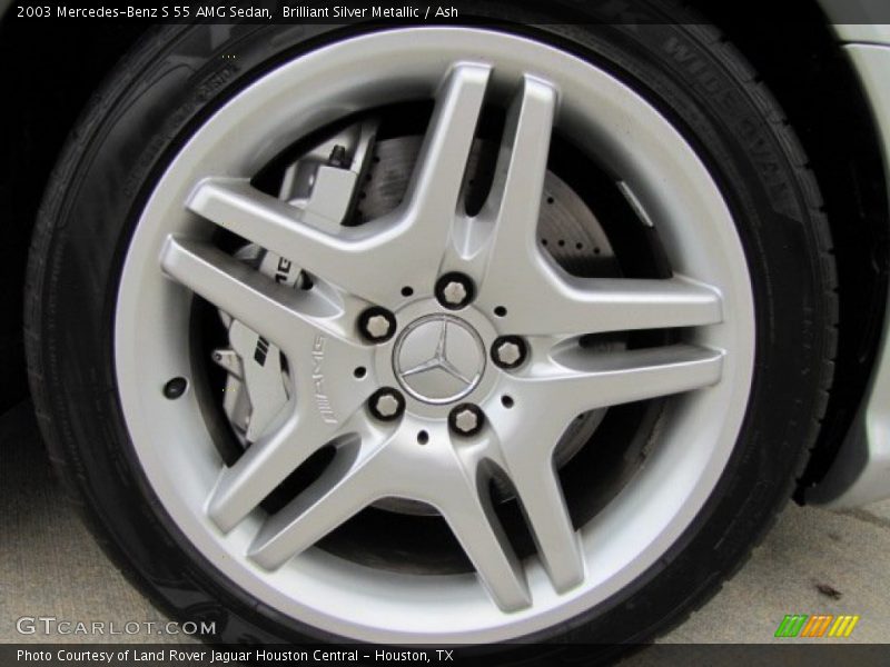 Brilliant Silver Metallic / Ash 2003 Mercedes-Benz S 55 AMG Sedan