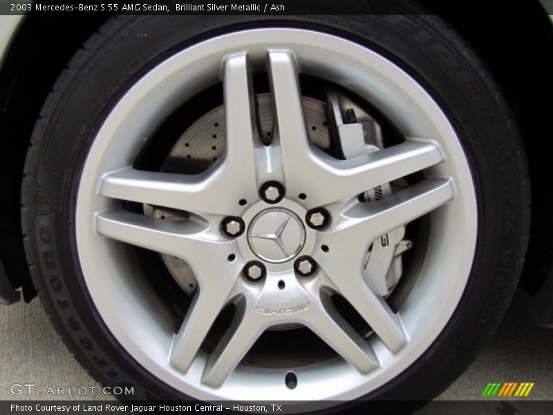 Brilliant Silver Metallic / Ash 2003 Mercedes-Benz S 55 AMG Sedan
