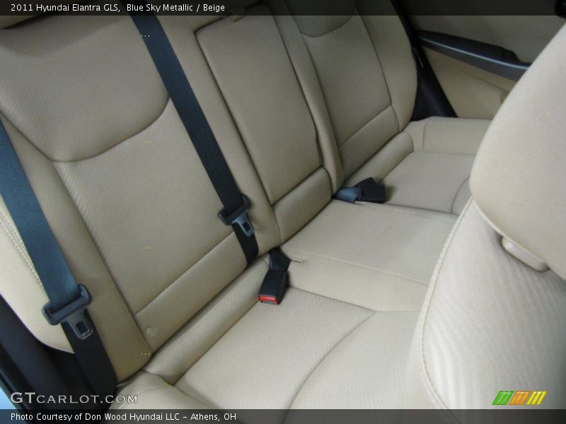 Blue Sky Metallic / Beige 2011 Hyundai Elantra GLS