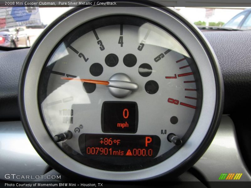 Pure Silver Metallic / Grey/Black 2008 Mini Cooper Clubman