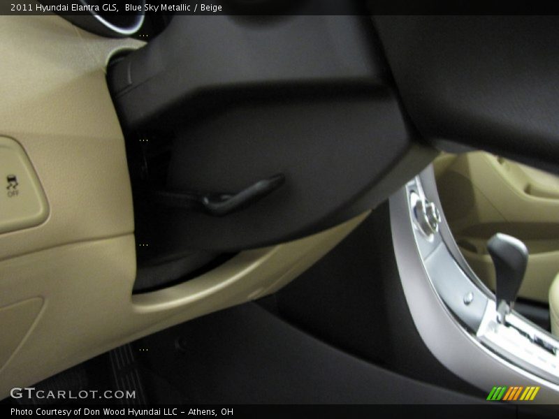 Blue Sky Metallic / Beige 2011 Hyundai Elantra GLS