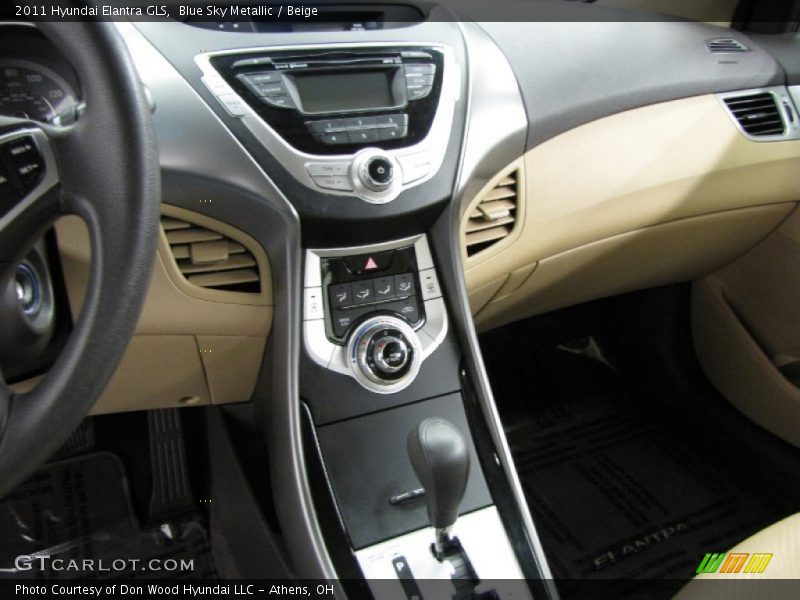 Blue Sky Metallic / Beige 2011 Hyundai Elantra GLS