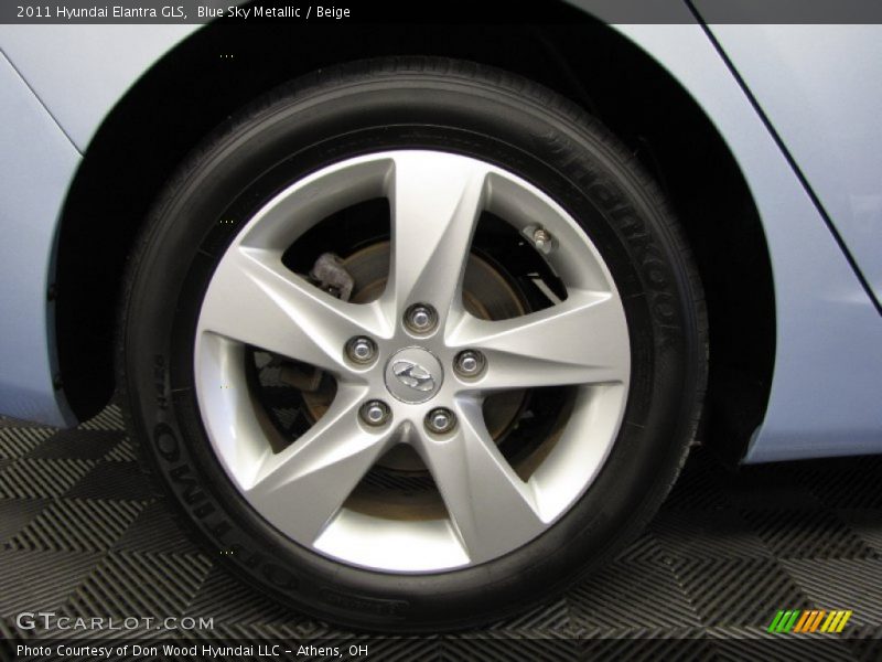 Blue Sky Metallic / Beige 2011 Hyundai Elantra GLS