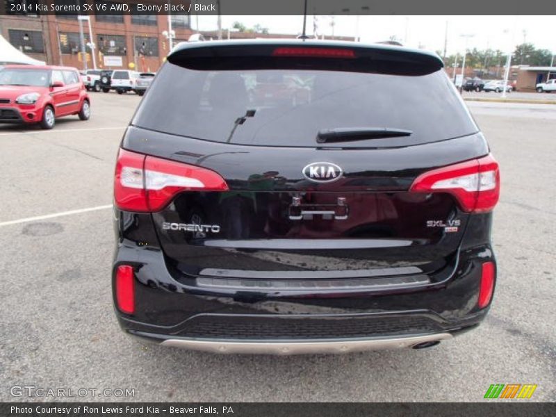 Ebony Black / Black 2014 Kia Sorento SX V6 AWD