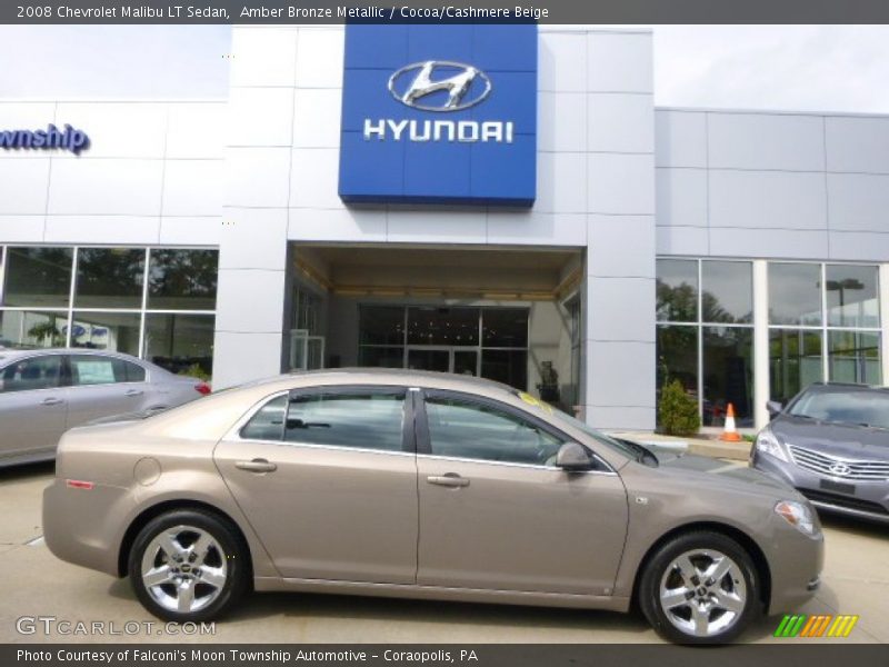 Amber Bronze Metallic / Cocoa/Cashmere Beige 2008 Chevrolet Malibu LT Sedan