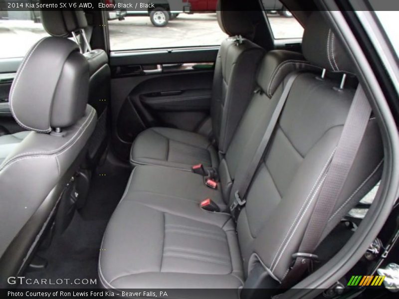 Rear Seat of 2014 Sorento SX V6 AWD
