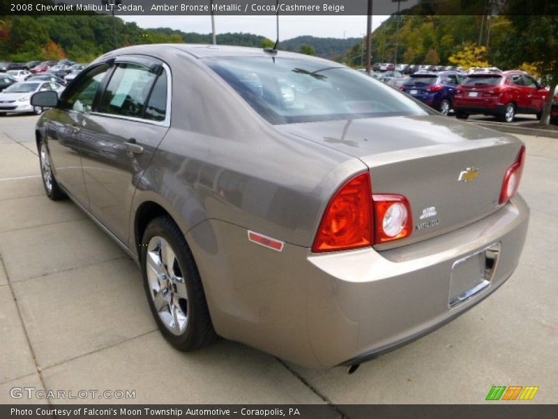 Amber Bronze Metallic / Cocoa/Cashmere Beige 2008 Chevrolet Malibu LT Sedan
