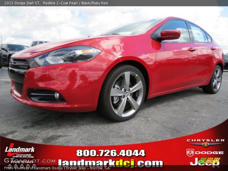 Redline 2-Coat Pearl / Black/Ruby Red 2013 Dodge Dart GT