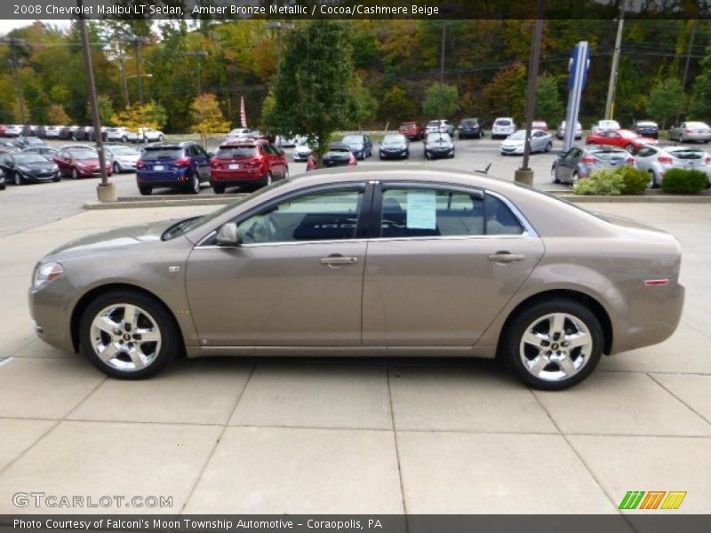Amber Bronze Metallic / Cocoa/Cashmere Beige 2008 Chevrolet Malibu LT Sedan