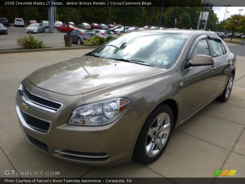 Amber Bronze Metallic / Cocoa/Cashmere Beige 2008 Chevrolet Malibu LT Sedan