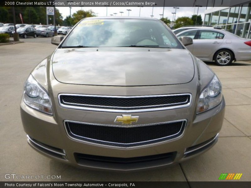 Amber Bronze Metallic / Cocoa/Cashmere Beige 2008 Chevrolet Malibu LT Sedan