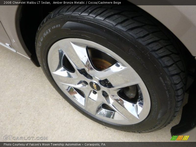 Amber Bronze Metallic / Cocoa/Cashmere Beige 2008 Chevrolet Malibu LT Sedan