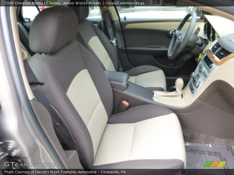 Amber Bronze Metallic / Cocoa/Cashmere Beige 2008 Chevrolet Malibu LT Sedan