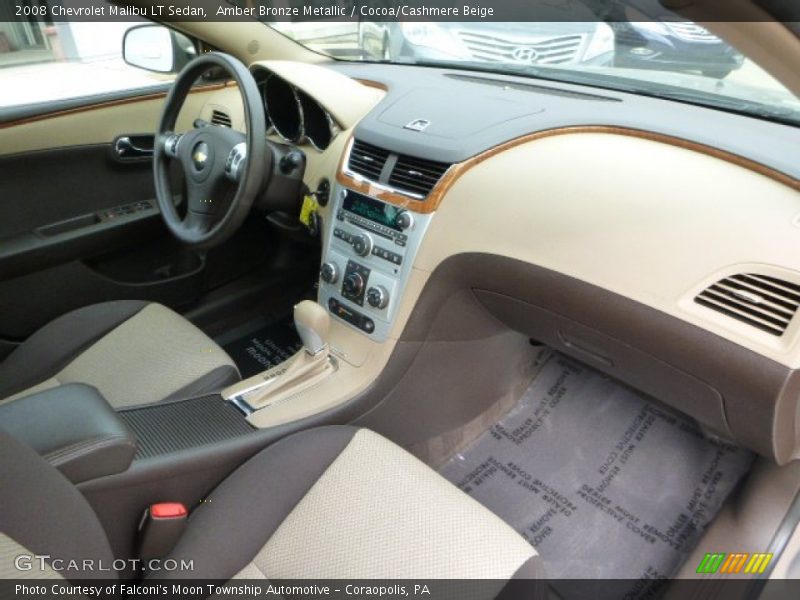Amber Bronze Metallic / Cocoa/Cashmere Beige 2008 Chevrolet Malibu LT Sedan