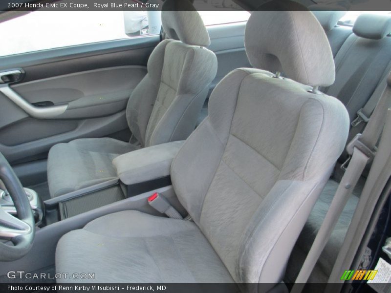Royal Blue Pearl / Gray 2007 Honda Civic EX Coupe