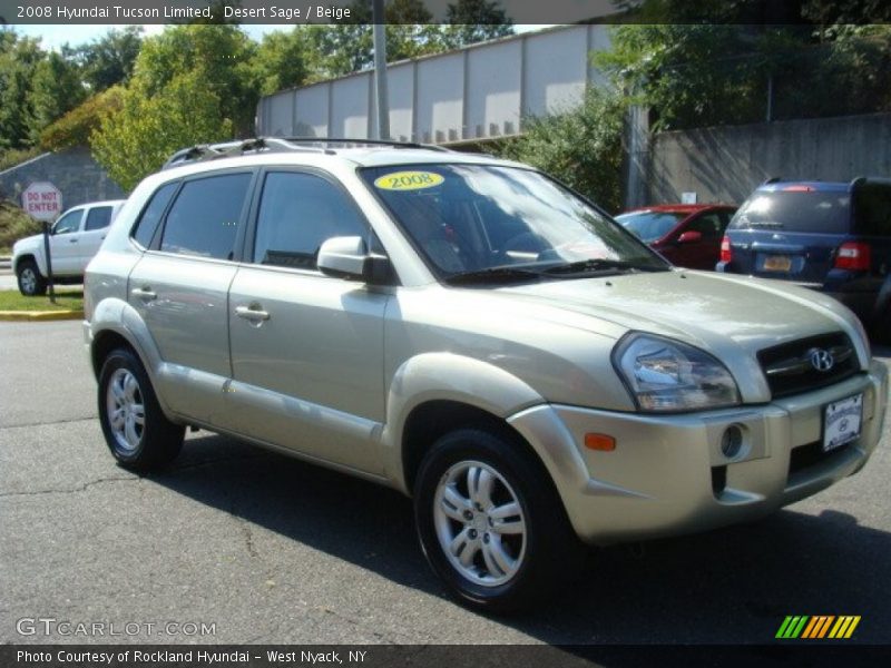 Desert Sage / Beige 2008 Hyundai Tucson Limited