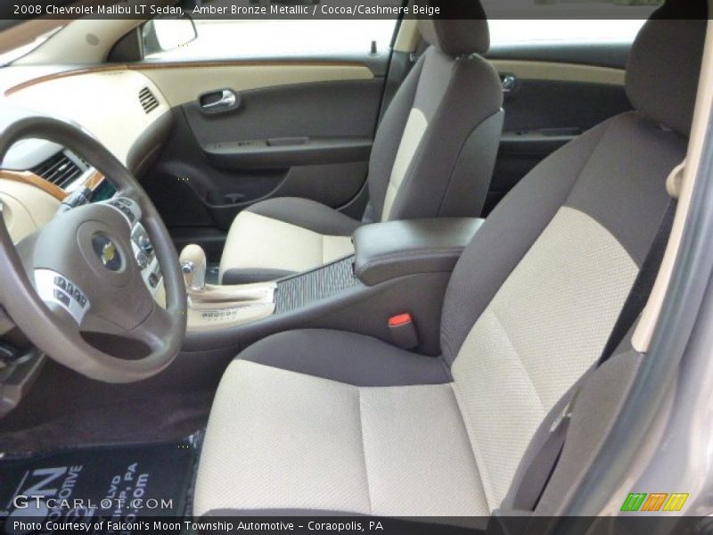 Amber Bronze Metallic / Cocoa/Cashmere Beige 2008 Chevrolet Malibu LT Sedan