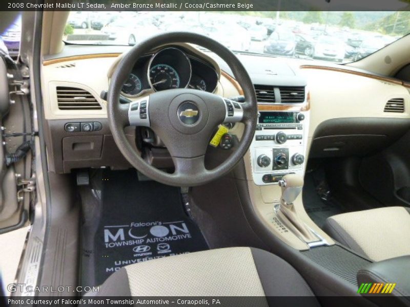 Amber Bronze Metallic / Cocoa/Cashmere Beige 2008 Chevrolet Malibu LT Sedan