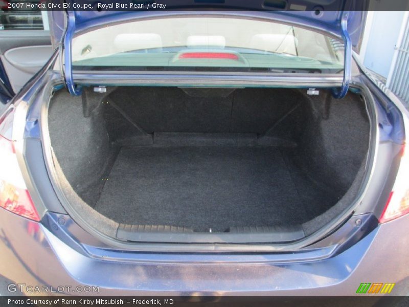 Royal Blue Pearl / Gray 2007 Honda Civic EX Coupe