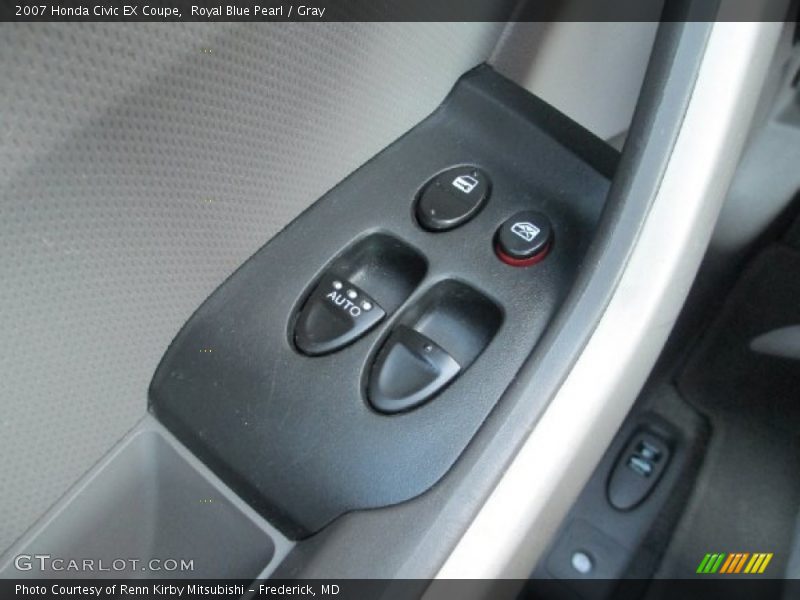 Royal Blue Pearl / Gray 2007 Honda Civic EX Coupe