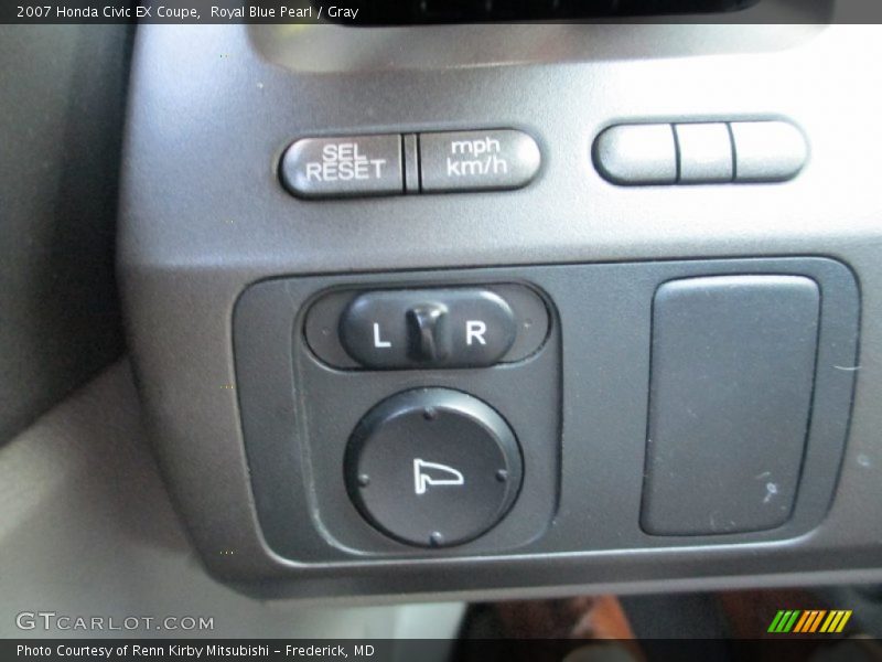 Royal Blue Pearl / Gray 2007 Honda Civic EX Coupe