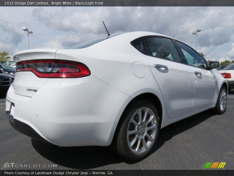 Bright White / Black/Light Frost 2013 Dodge Dart Limited