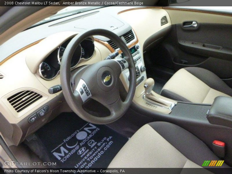Amber Bronze Metallic / Cocoa/Cashmere Beige 2008 Chevrolet Malibu LT Sedan