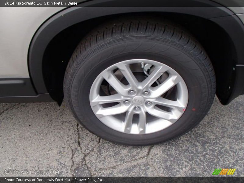 Satin Metal / Beige 2014 Kia Sorento LX
